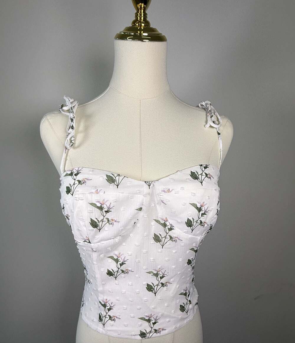 Kourt Floral Corset Top Size S